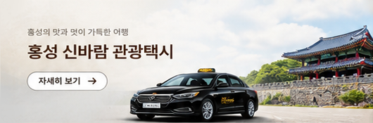 홍성 신바람 관광택시 홍보 배너