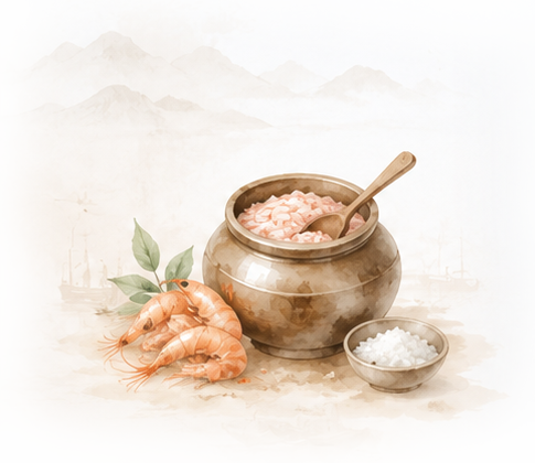 새우젓 항아리 일러스트